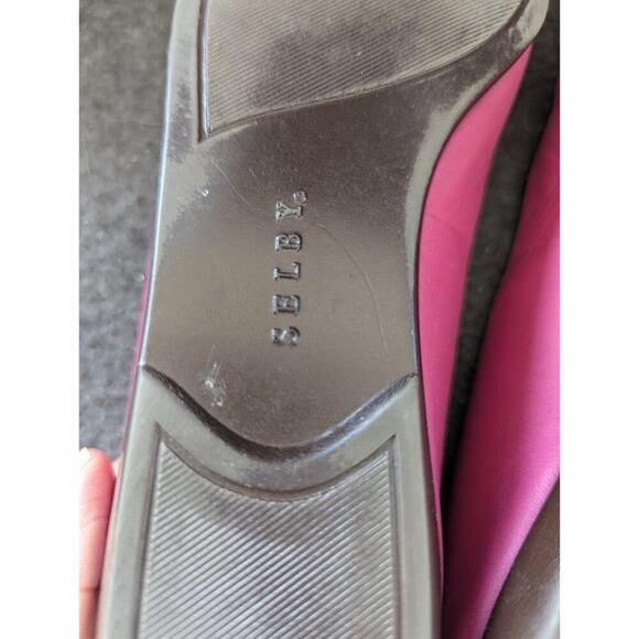 Vintage Selby Brand Ladies Pink Shoes Slip On Flat Lofers Size 8.5 AA 1980 - Picture 8 of 10